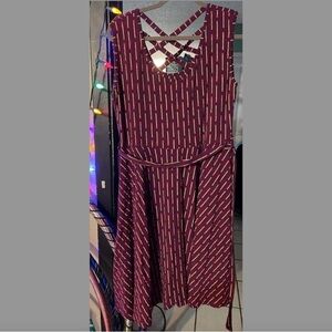 Effie's Heart Match Print Dress NWOT